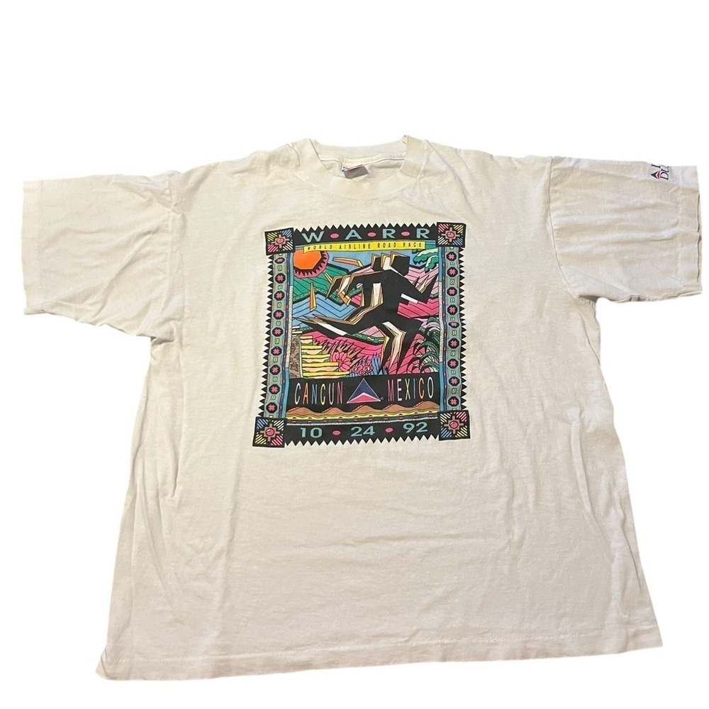 VTG Single Stitch WARR World Airline Road Race 1992 Fruit of the Loom T-Shirt